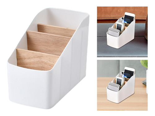 Organizador De Maquiagem, Material De Branco Trapezoidal