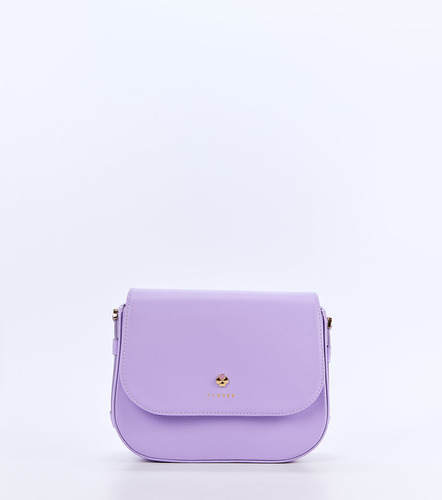 Bolso Para Mujer Vivi Tipo Crossbody Clover Color Lila Diseño De La Tela Liso