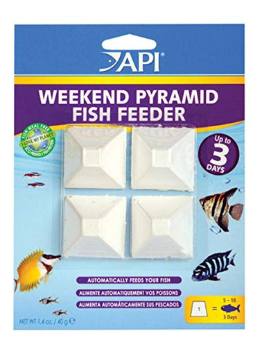 Comedero Automático Para Peces Api Weekend Pyramid, 3 Días,