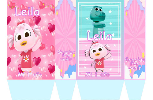 Bolsa Golosinera Personalizado De Patita Lulu X 10
