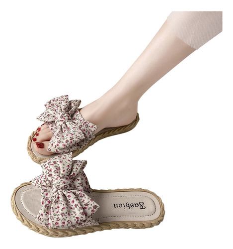 Zapatillas Con Forma De Lazo, Ropa De Abrigo De Moda Para Mu