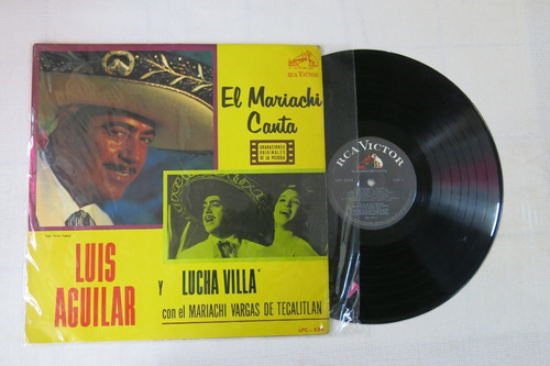 Vinyl Vinilo Lp Acetato Luis Aguilar Y Lucho Villa El Mariac