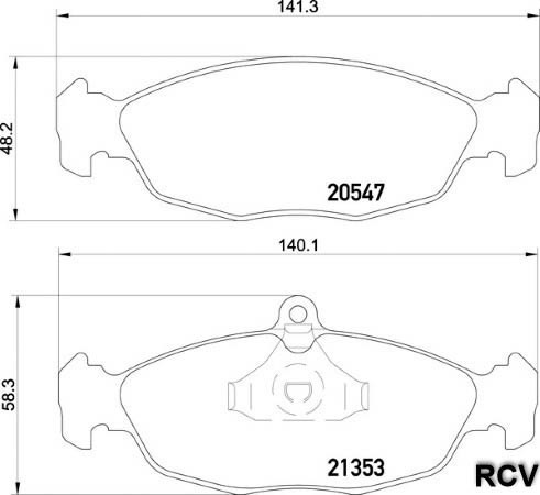 Balatas Disco  Delantera Para Chevrolet Chevy Swing  2000