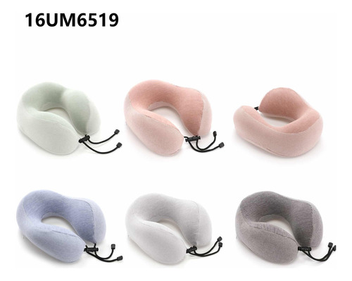 Almohada De Viaje Rayada La Chapelle Viscoelastico Lavable Gris Oscuro Rayas