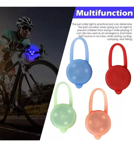 Llavero Colgante Para Collar De Mascotas Luz Led Perro Gatos