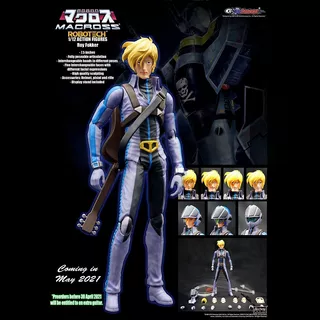 Robotech Macross Saga Roy Fokker 7,5 Inch Figure Kitzconcept