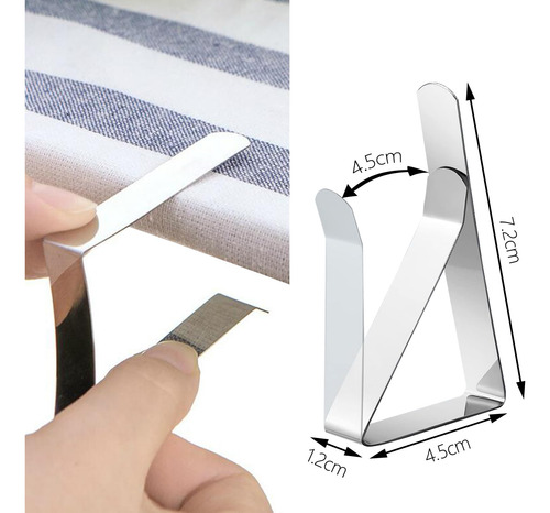 Clips Para Mantel Soporte De Acero Inoxidable Reutilizables