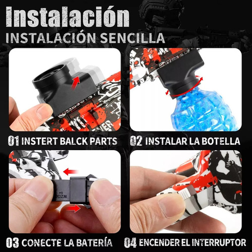 - Pistola De Hidrogel De Juguete Conmutable Manual Y