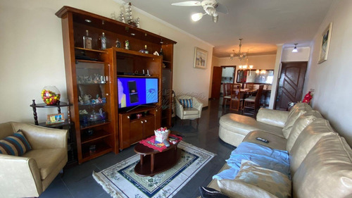 Imagem 14 de 16 de Apartamento 3 Dormitórios Com Sacada Frente Para O Mar - Guilhermina/praia Grande