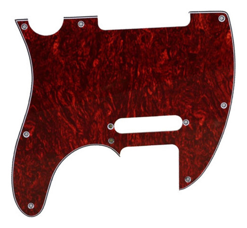 - Pickguard 3 Dobras 8 Buracos Para Guitarra Red Tortoise