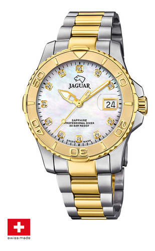Reloj J970/4 Jaguar Blanco Hombre Clair De Lune
