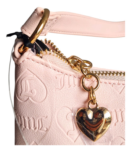 Cartera Crossbody Juicy Couture Cuero Sintético Rosa Rosa Claro Lisa Níquel Rosa Claro