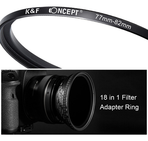 Juego De 18 Adaptadores De Anillos Escalonados For Filtro D