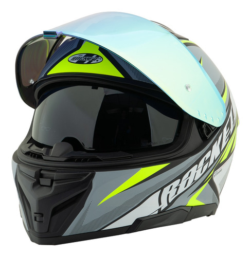 Casco Integral Joe Rocket Rkt210 Reactor + Mica Iridium Gris Oscuro Lisa M