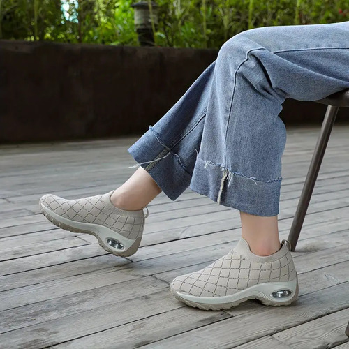 Sencillas Zapatillas Deportivas Transpirables Para Mujer
