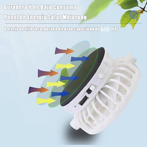 Sombrero Con Ventilador Solar - Ideal Para Regalos Prácticos