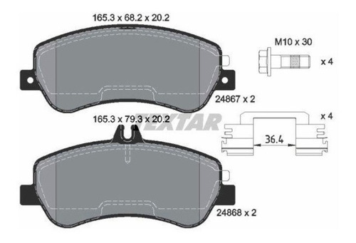 Pastilhas De Freio Diant. Mercedes Glk 220 2008-2016 X204