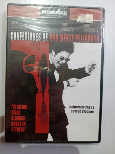 Dvd George Clooney Confesiones De Una Mente Peligrosa Nuevo