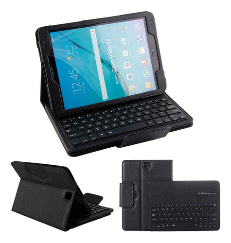 Funda Piel Sintetica Para Samsung Galaxy Tab Teclado Color