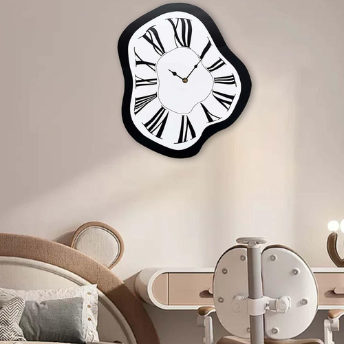Reloj De Pared Distorsionado, Reloj De Fusión Creativo De