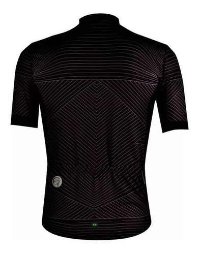 Imagem 2 de 5 de Camisa Ciclista Mauro Ribeiro Range Masc Preto Vermelho