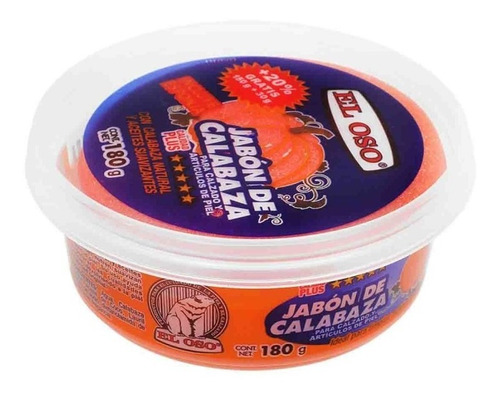 Jabon de calabaza natural El Oso Calzado Articulos Piel 180g