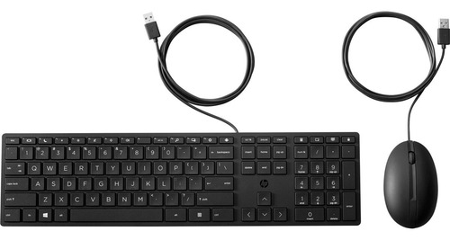 Kit Teclado Y Mouse Hp 320mk Español Negro Negro