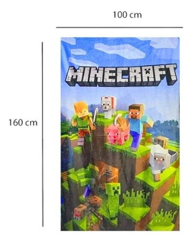 Frazada Minecraft Suave Minecraft Novedad Minecraft Minecraft