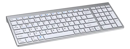 comprar Teclado Inalámbrico Multidispositivo Recargable 3,0 Plata