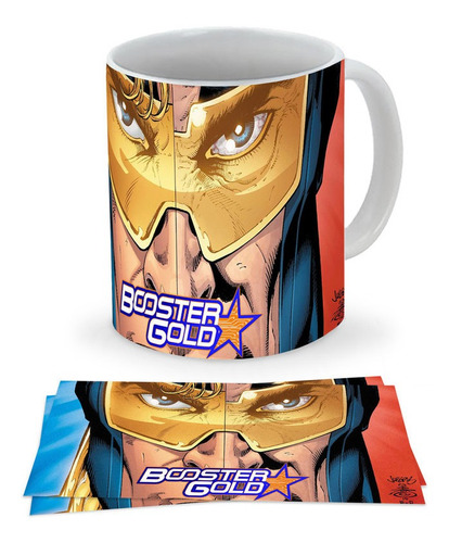 Mug Taza Booster Gold Superheroe Dc Comic 001