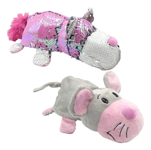 Flipazoo 2 En 1 Peluches 30cm Con Flipquins 226 Reversible