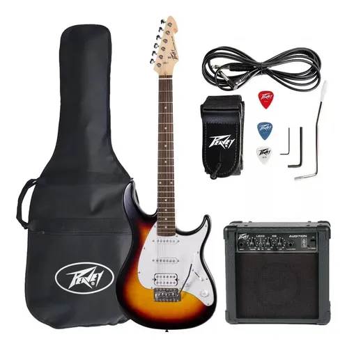 Kit Guitarra Peavey Raptor+ Sunburst Y Amplificador Audition