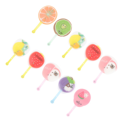 Abanico De Frutas Estilo Chino, 12 Unidades