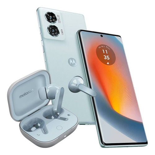 Smartphone Motorola Moto Edge 50 Fusion 5g 256 Gb 16 Gb (8gb Ram + 8 Gb Ram Boost) Camara 50mp Azul Ártico Con Audifonos Azul