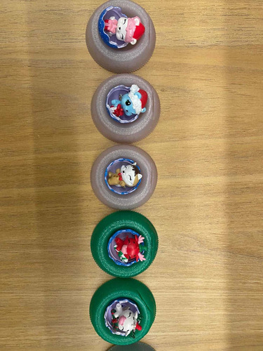 Miniaturas Hatchimals Natal (ver Descrição) (Usado)
