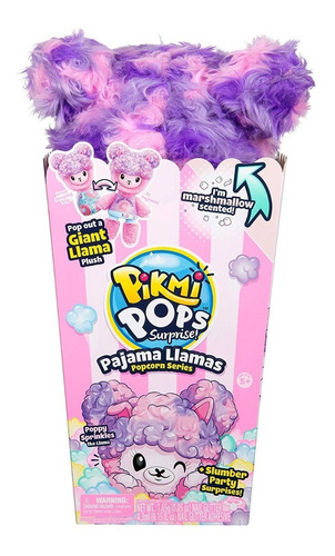 Peluche Llama Pikmi Pops Pajama Llamas, Con Antifaz Y Acces
