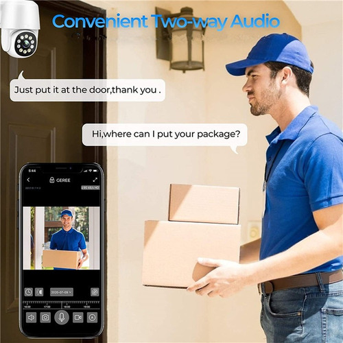 Camara Seguridad Wifi 360° Vision Nocturna Sensor Hd1080p