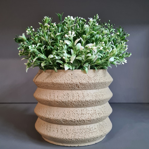 Kit 2 Buquês De Flores Do Campo Com Folhagem Verde Realista Cor Branco
