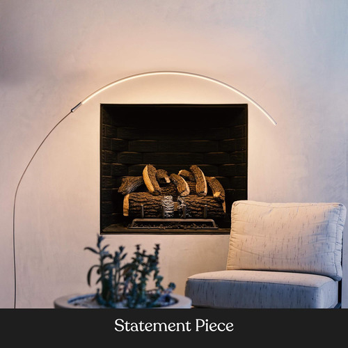 Brightech, Lámpara De Piso Led Sparq Arc. Curva, Diseño De I