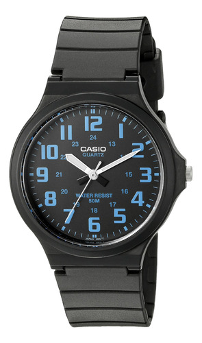 Reloj Casual Negro De Cuarzo Fácil De Leer Casio Para Hombre