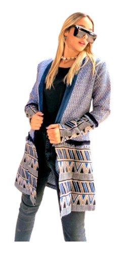 Saco Blazer Tapado Boho Largo Importado