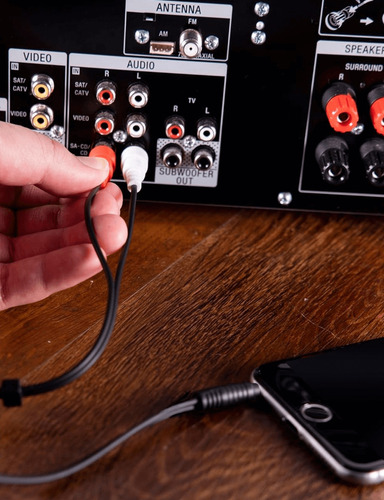 Cabo De Áudio Auxiliar 2 Rca X Trs 2.5mm Estéreo 1.2 Metros