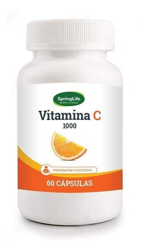 Vitamina C 1000mg - 60 Capsulas - 2 Meses Tratamiento