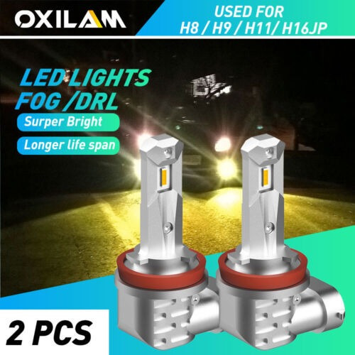 2x Oxilam H11 H16 H8 Led Fog Driving Light Bulb Bright Go Mb