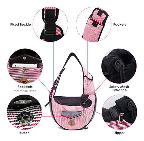 Homechi Pet Sling, Small Pets Puppy Dog Cat Sling Bolsa De T