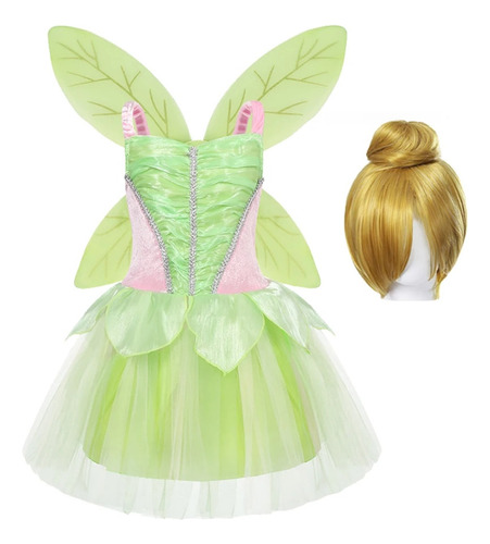 Vestido De Princesa Tinker Bell Para Niña Fiesta De Hallowe