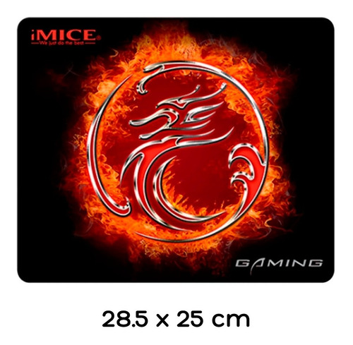 Imagen 1 de 1 de Mouse Pad Gamer 28 X 25 Cm Tapete Antideslizante | Dragon