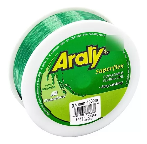 Hilo de pesca ARATY Superflex monofilamento 0.50 mm - 1000Mts