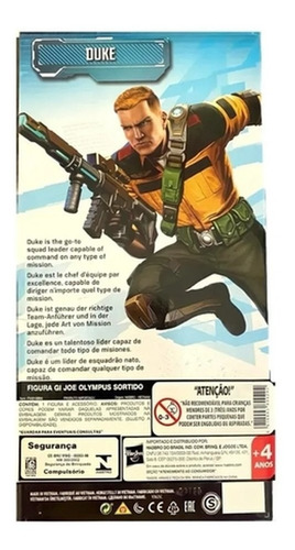 Imagem 2 de 4 de Boneco Gi Joe - Figura Duke 25cm - Hasbro Brinquedo Original