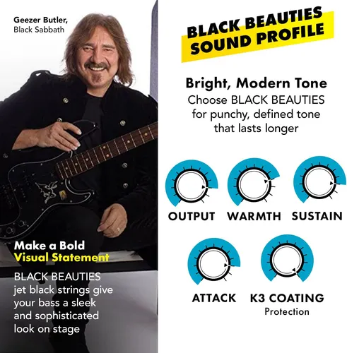 Dr Strings Black Beauties Cuerdas Para Guitarra Baja (bkb...